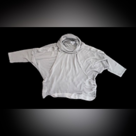 BELLE FRANCE Italian made turtleneck sweater silk tunic women’s size medium - Picture 6 of 15